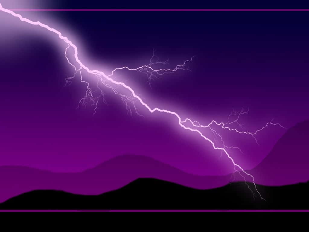 Electrifying Purple Lightning Strikes