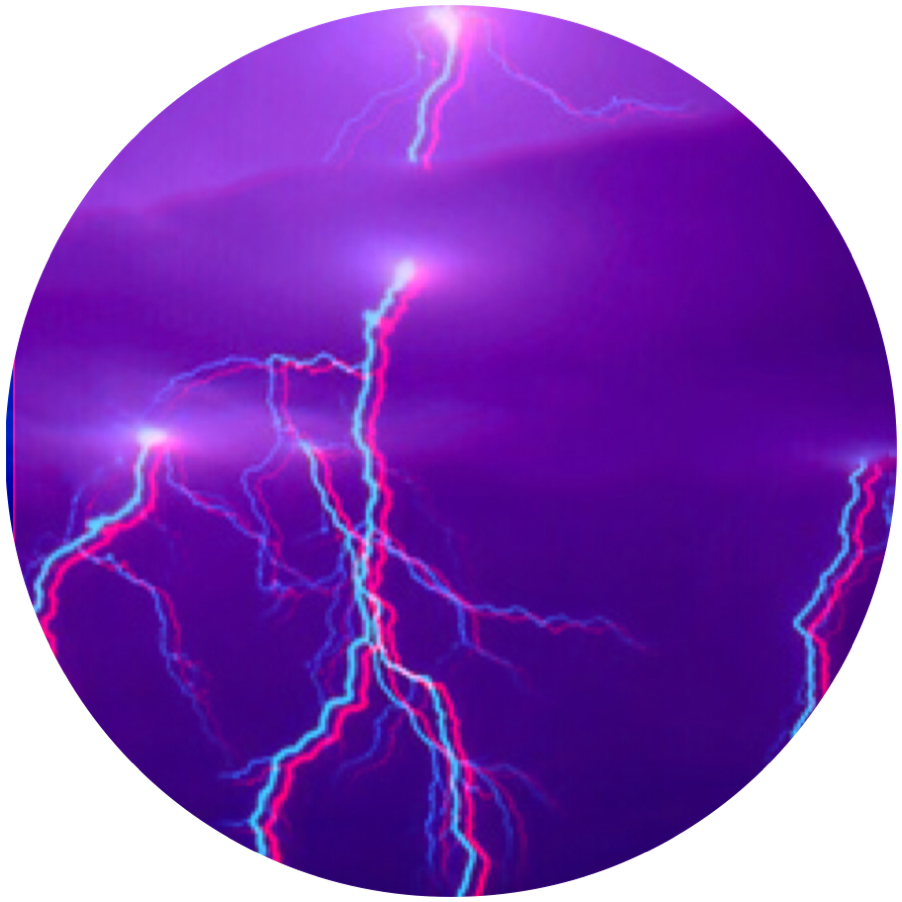 Purple Lightning Electric Storm PNG