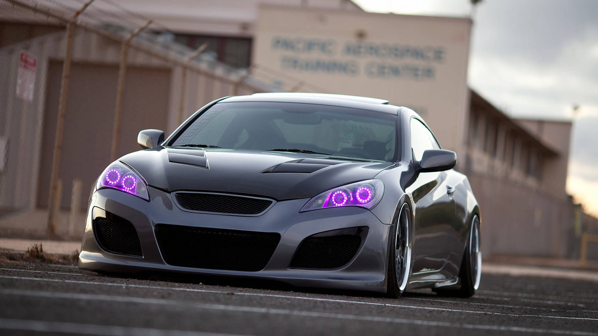 Purple Lights Genesis Coupe