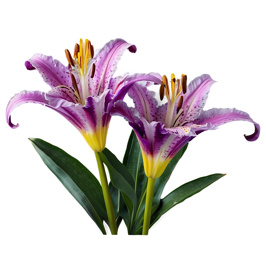 Purple Lily Flower Png Cky42 PNG