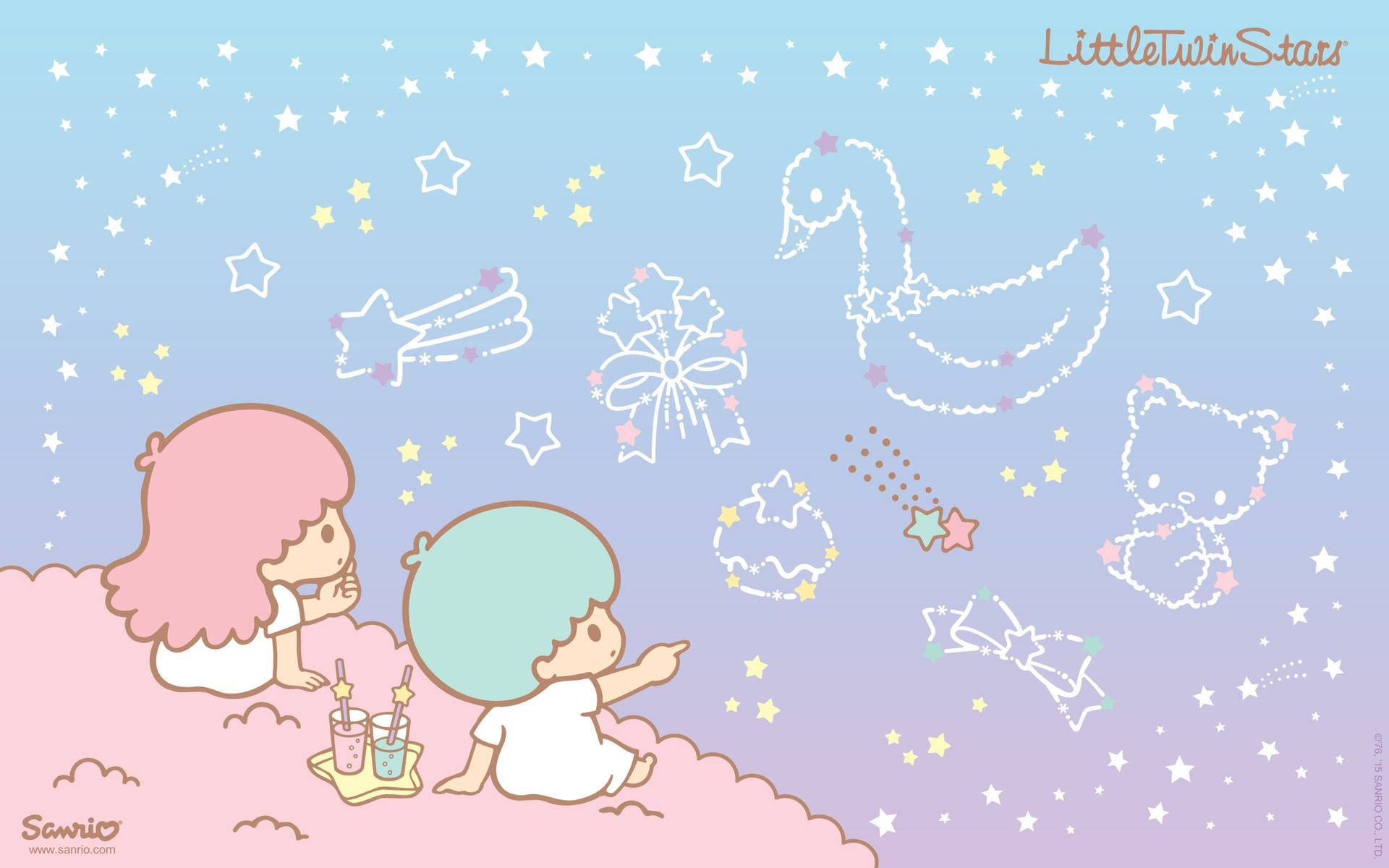 Purple Little Twins Stars Sanrio