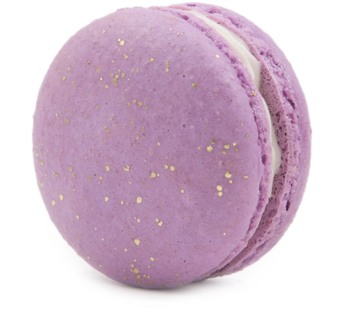 Purple Macaronwith Gold Specks PNG