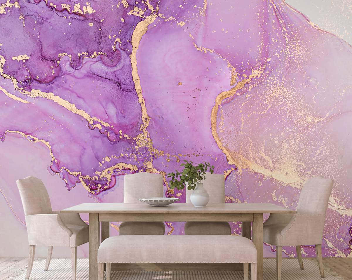 "Experience the Beauty of Purple Marble"