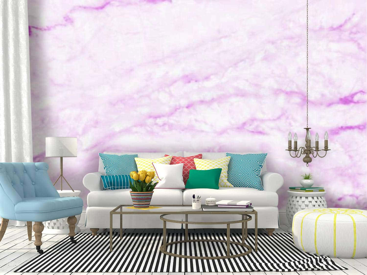 Image  Majestic purple marble pattern