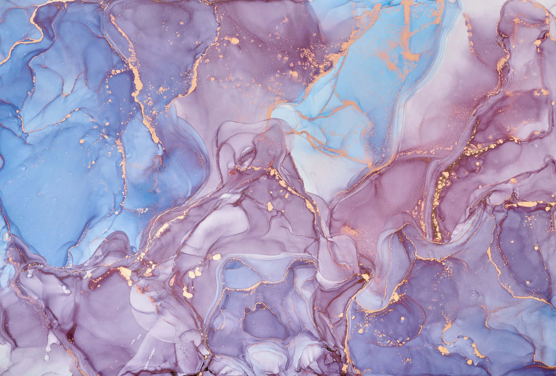 A Purple And Gold Marble Painting