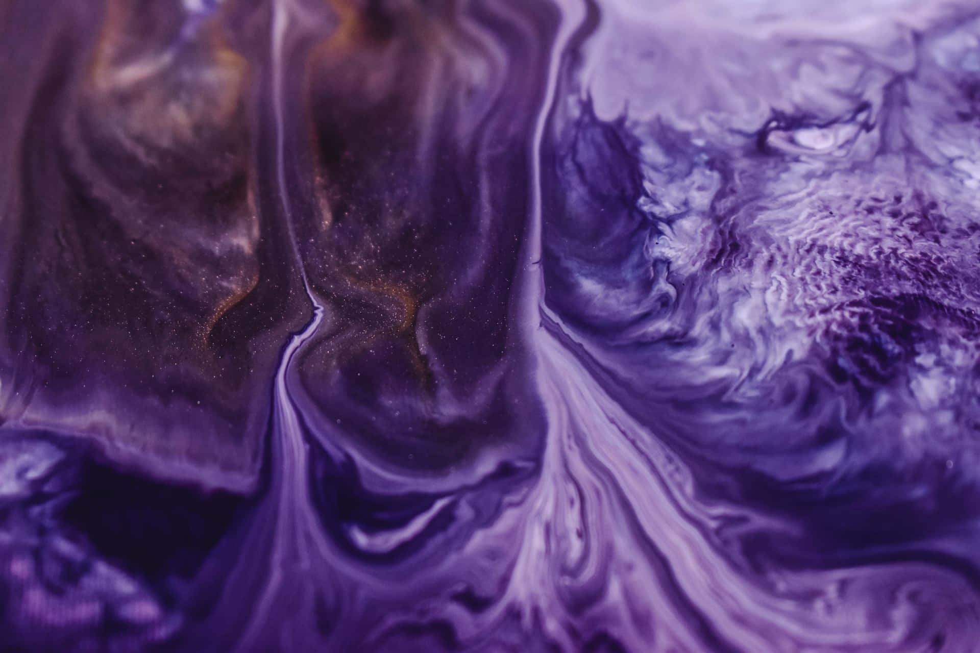 A Glistening Purple Marble Stone