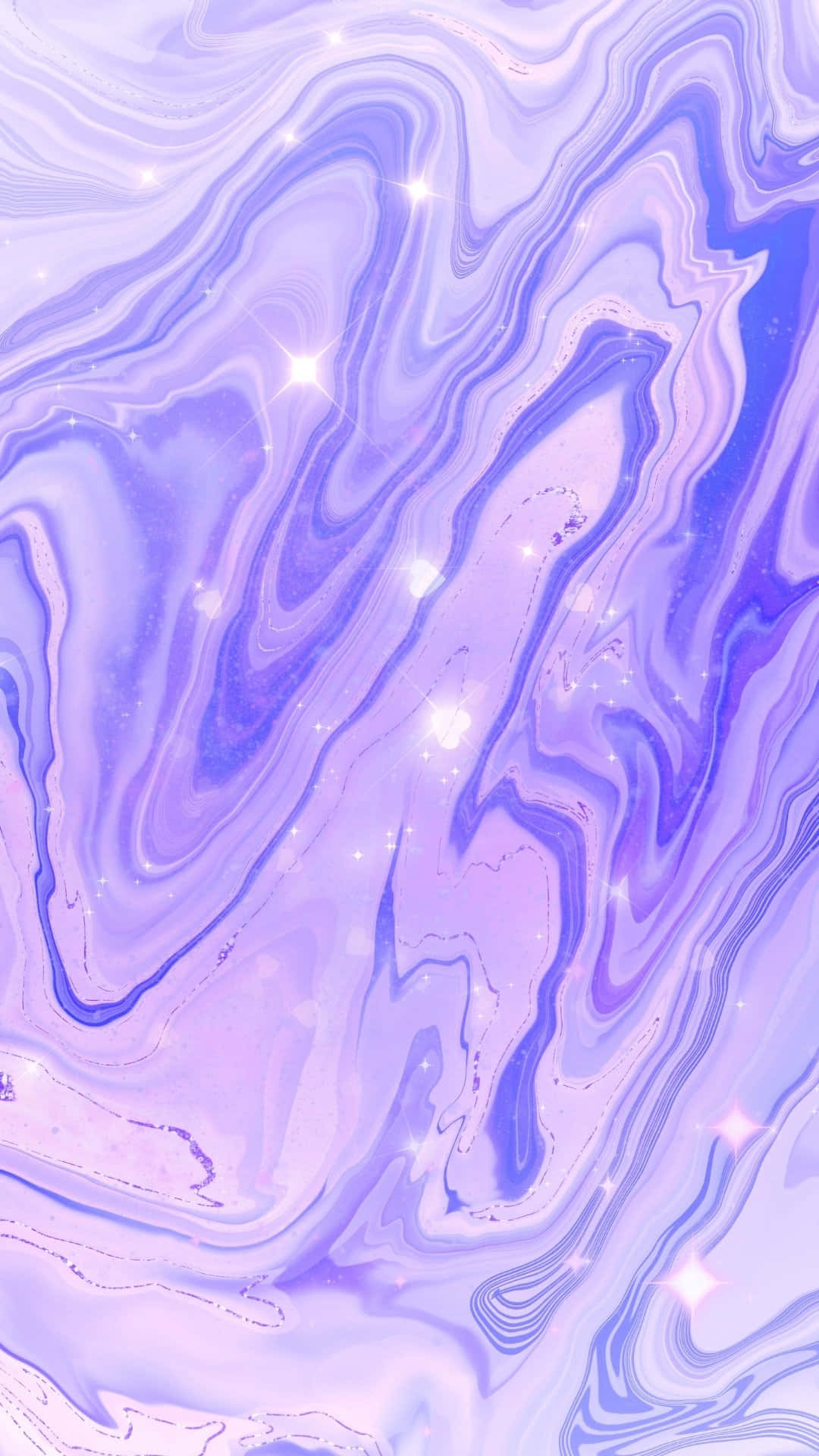 Purple Marble Texture Sparkles Wallpaper