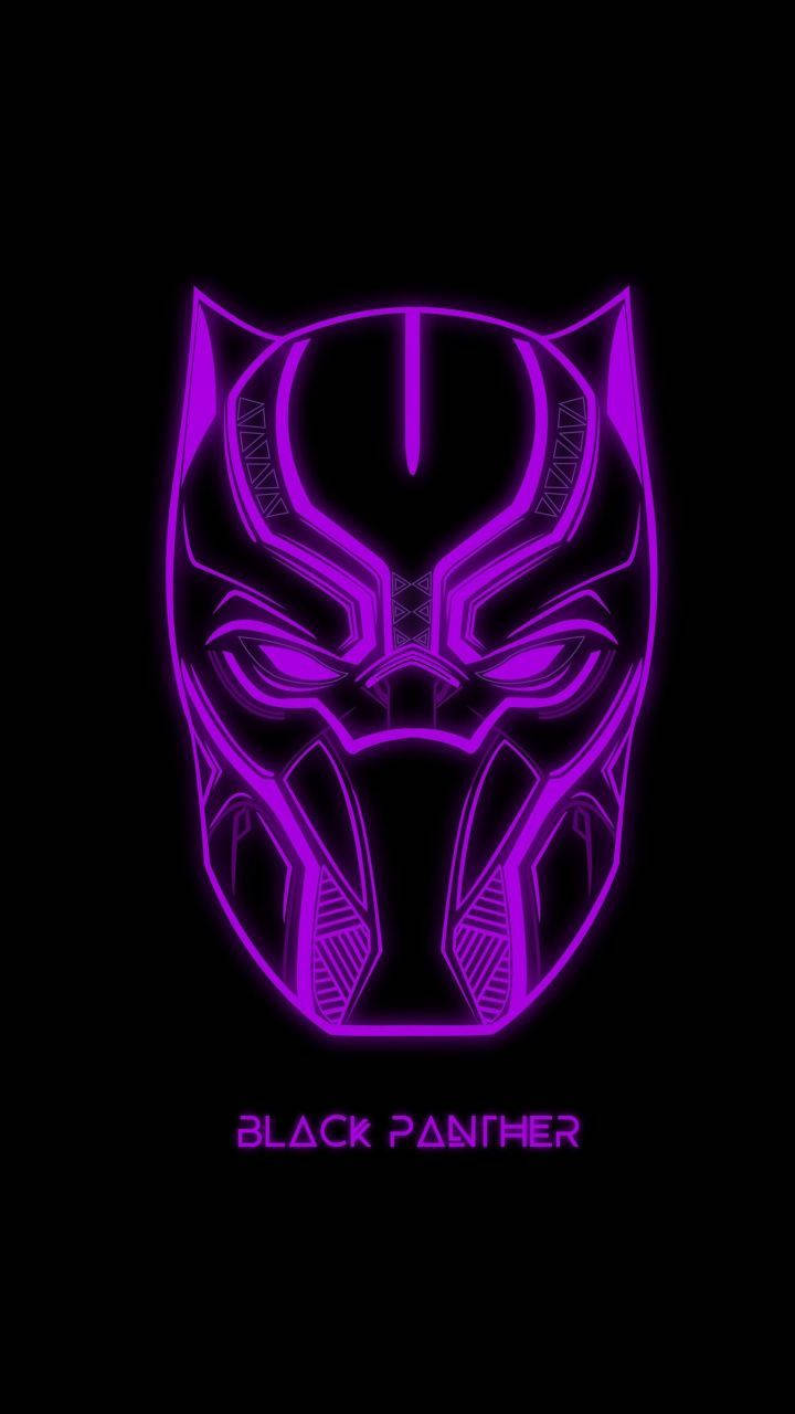 Purple Mask Black Panther Android Background