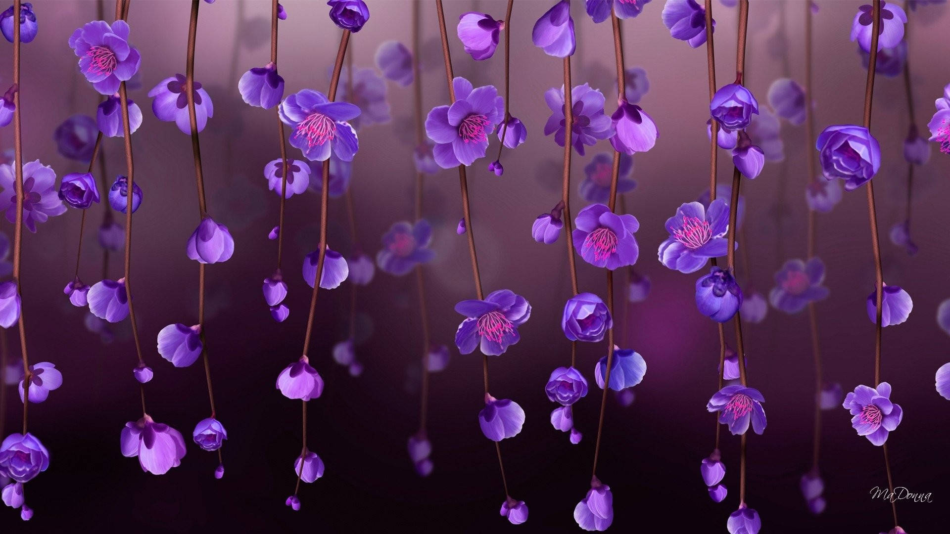 Purple Mini Flowers