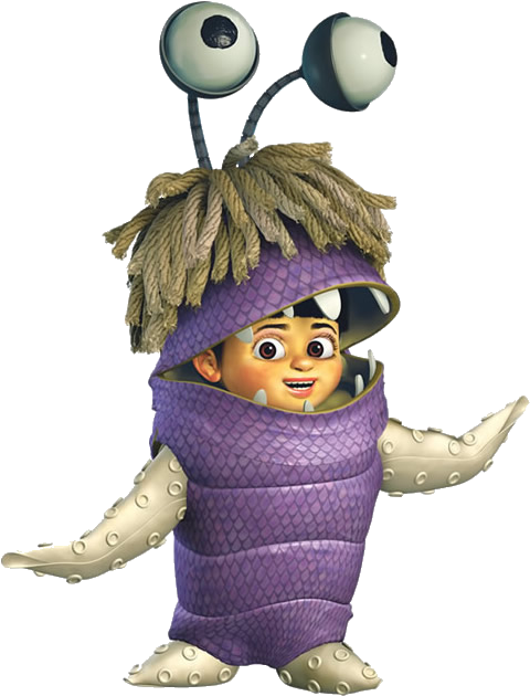 Purple Monster Costume Character PNG