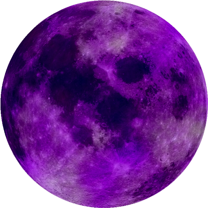 Purple Moon Full View PNG