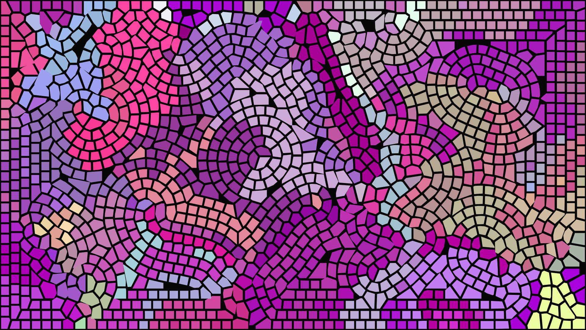 Purple Mosaic Wallpaper