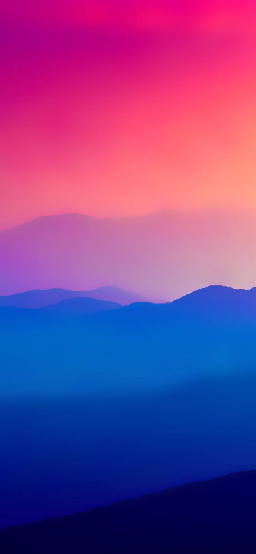 Purple Mountain Silhouette Color Iphone Wallpaper