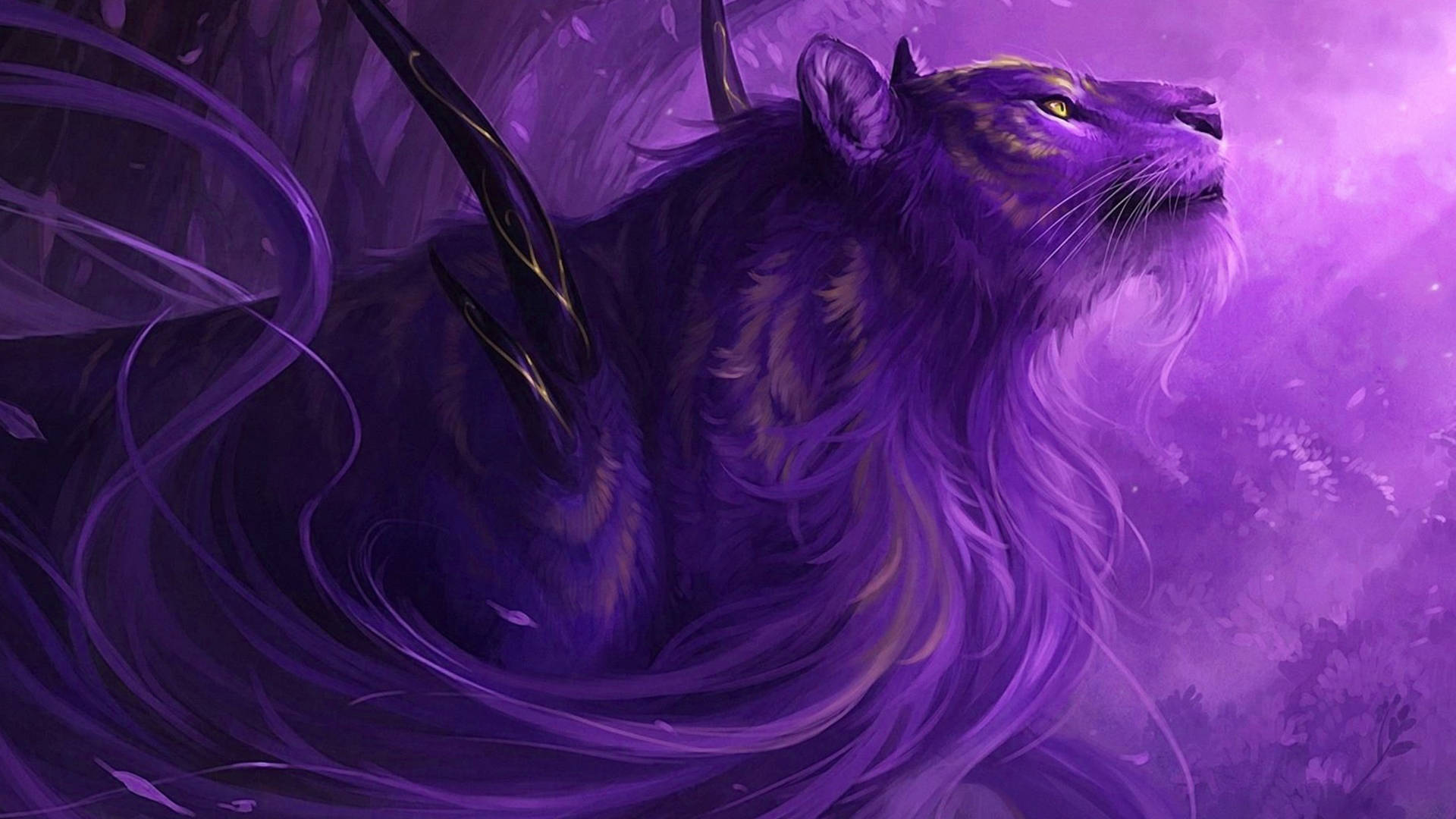 Purple Mythical Lion