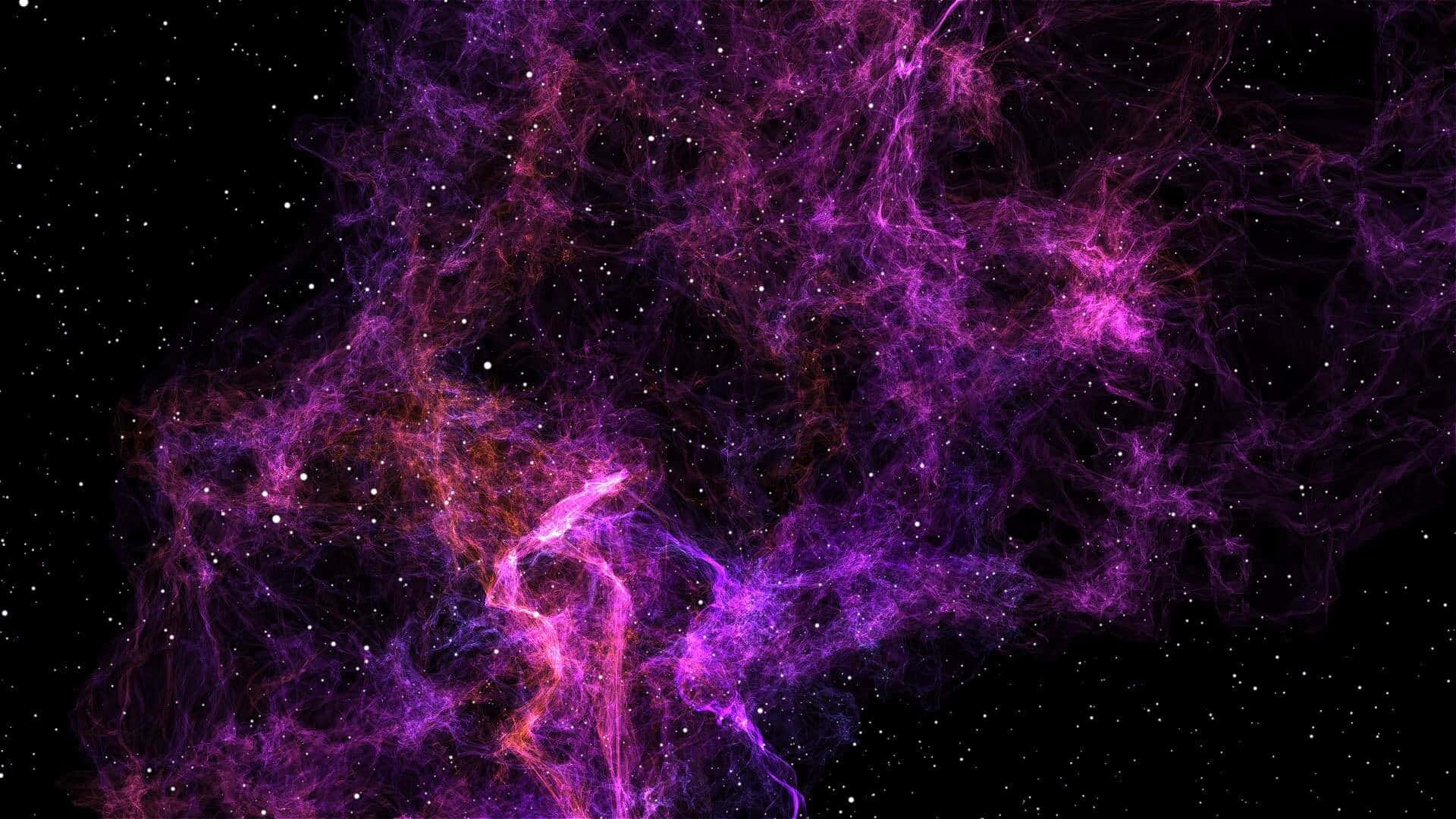 Purple Nebula Cosmic Backdrop Wallpaper