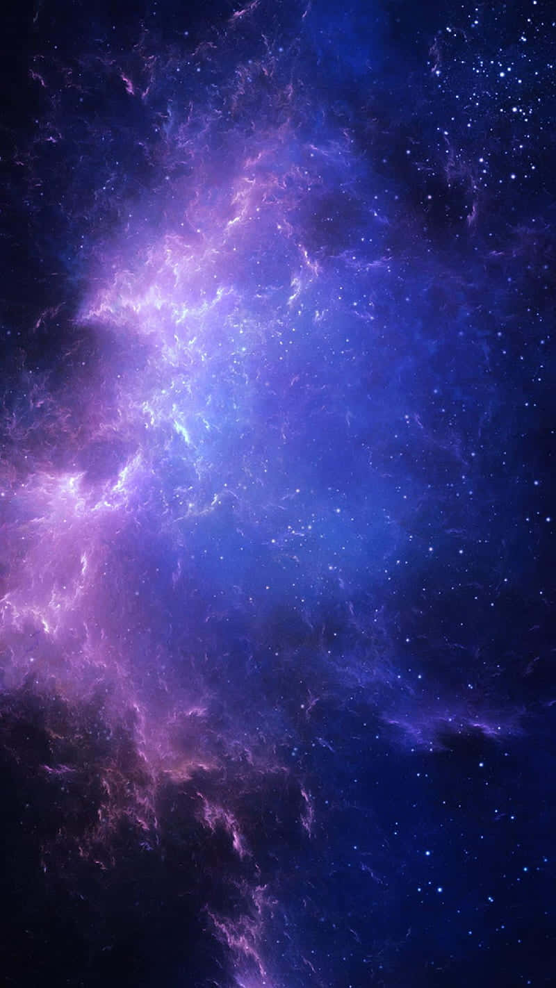 Purple Nebula Space Backdrop Wallpaper