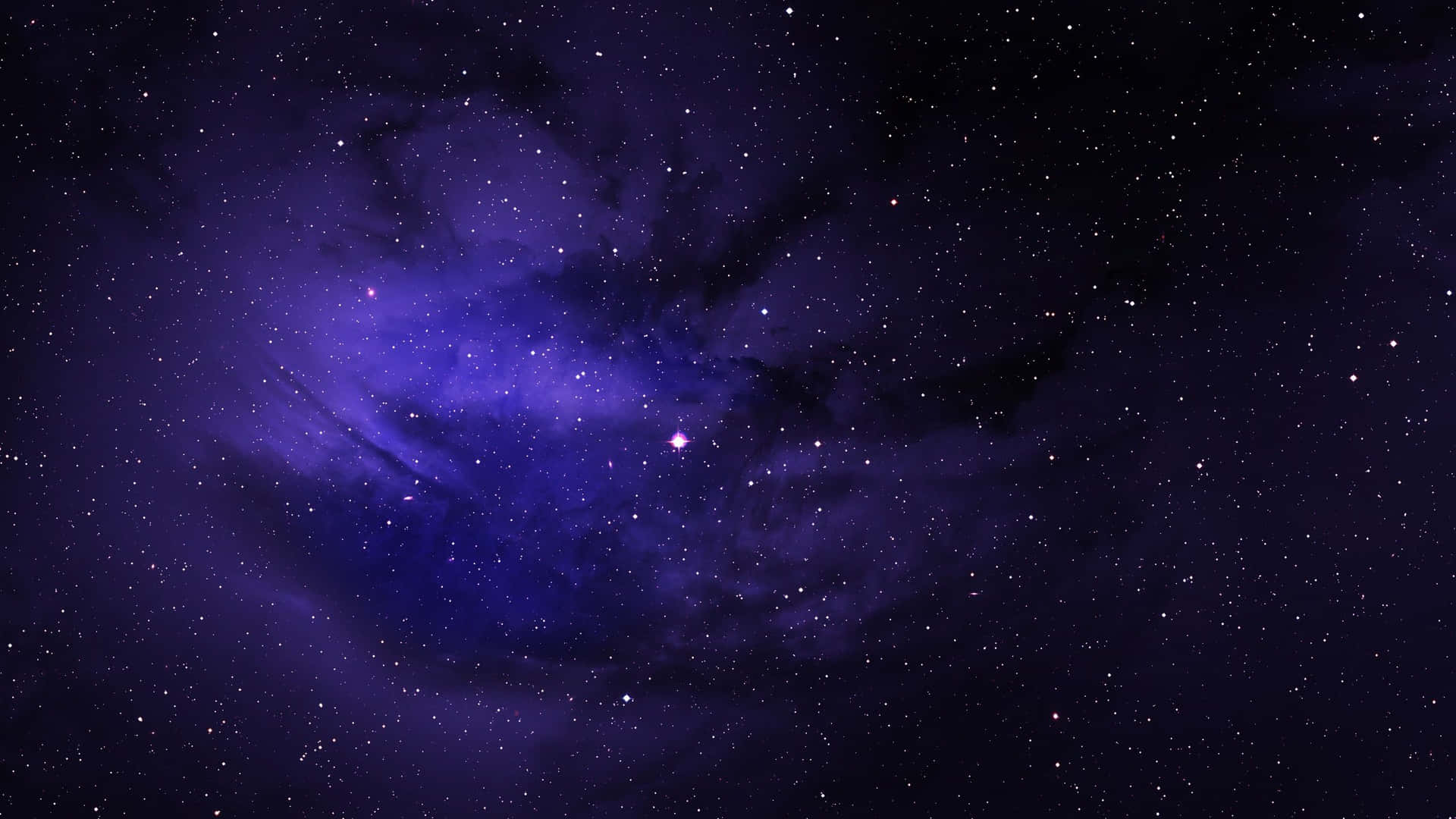 Purple Nebula Starry Sky Wallpaper