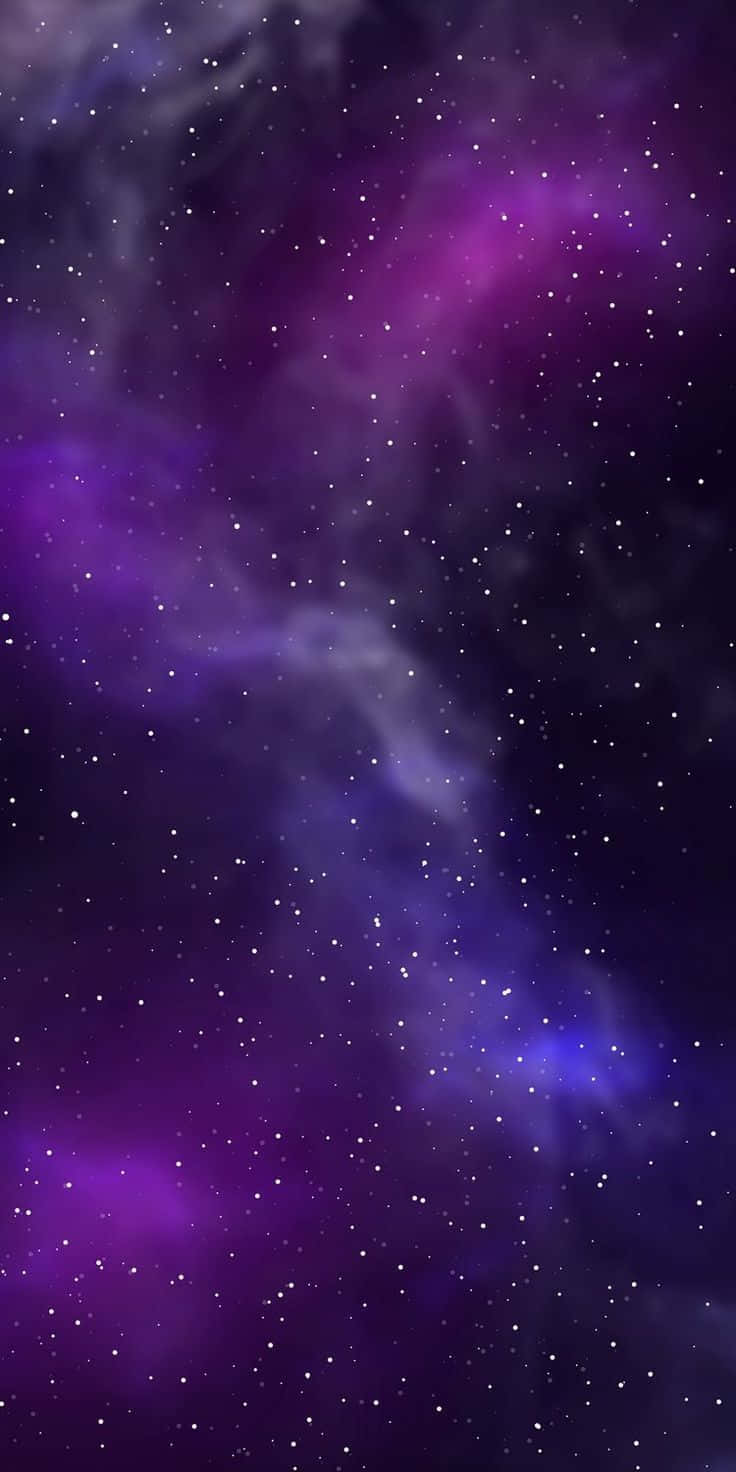 Purple Nebula Stars Space Background Wallpaper