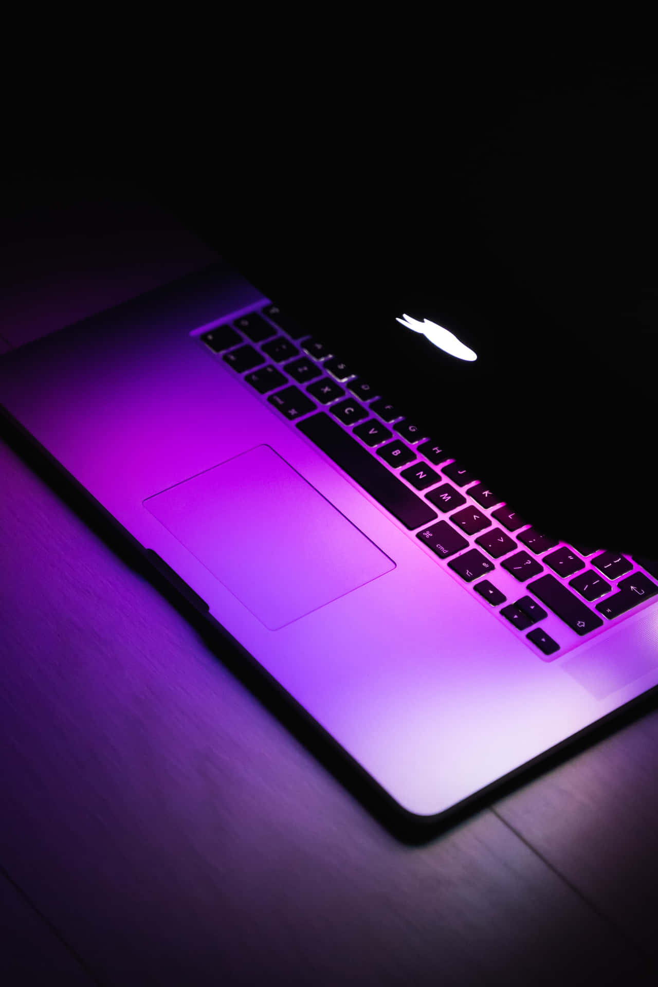 A Vibrant Artistic Purple Neon Background