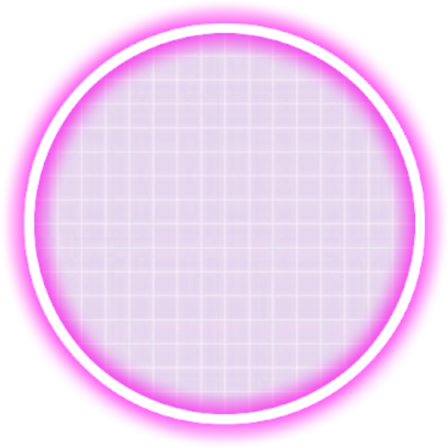 Purple Neon Circle Overlay PNG