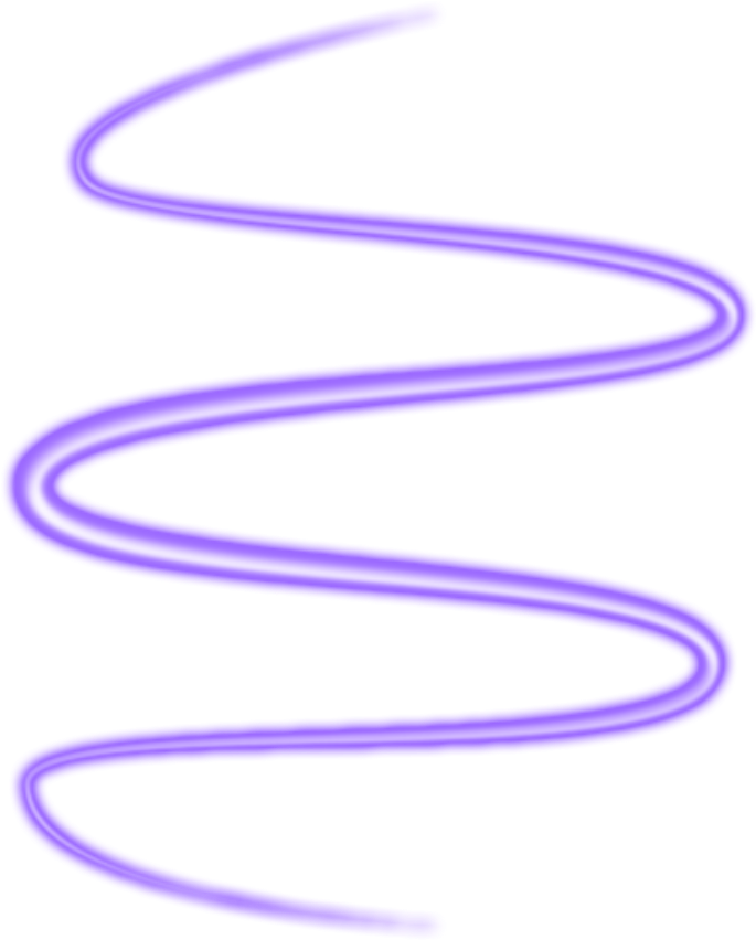 Purple Neon Spiral Line PNG
