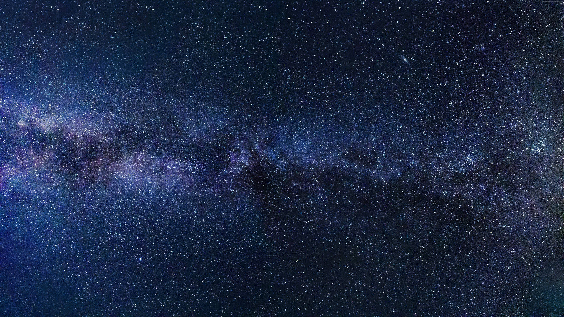 Purple Night Sky With Milky Way Background