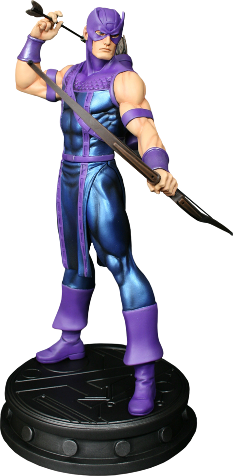 Purple Ninja Figurewith Bo Staff PNG