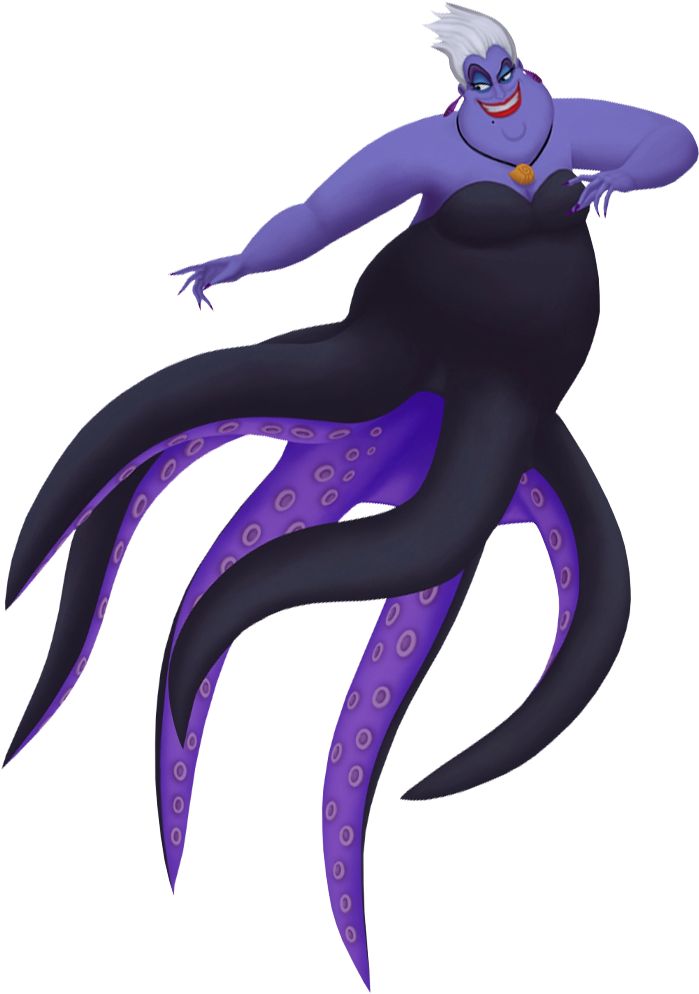 Purple Octopus Mermaid Clipart PNG