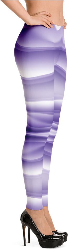 Purple Ombre Leggings Fashion PNG