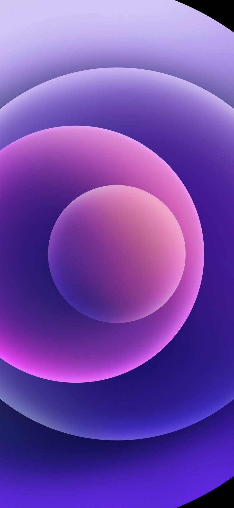 Purple Orbs Iphone 12 Background