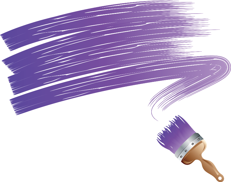 Purple Paint Brush Stroke Vector PNG