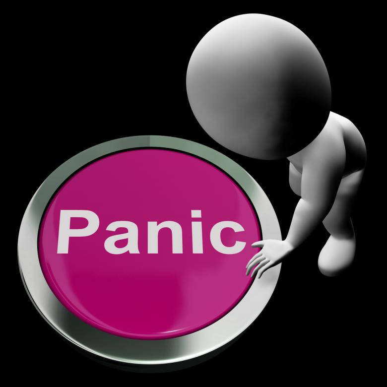 Purple Panic Press Button Wallpaper