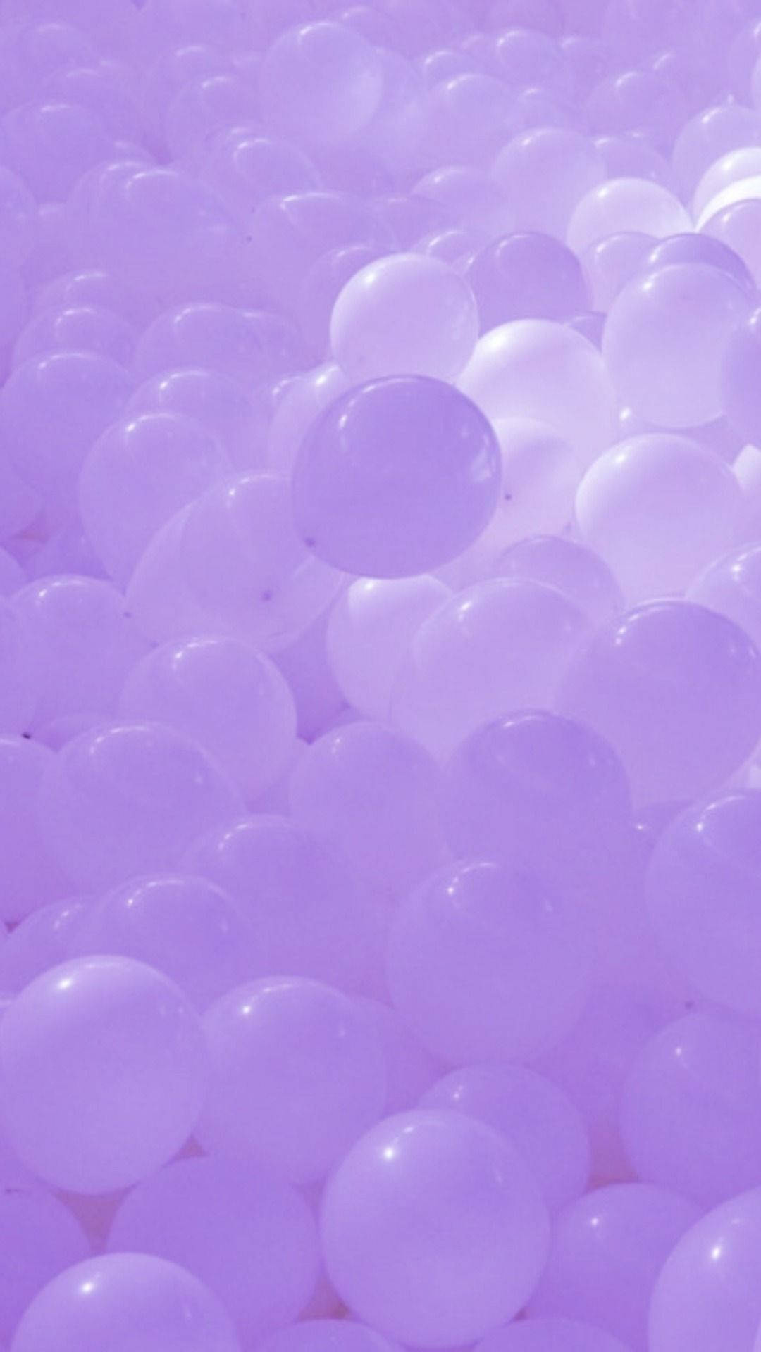 Purple Pastel Aesthetic Balloons Wallpaper