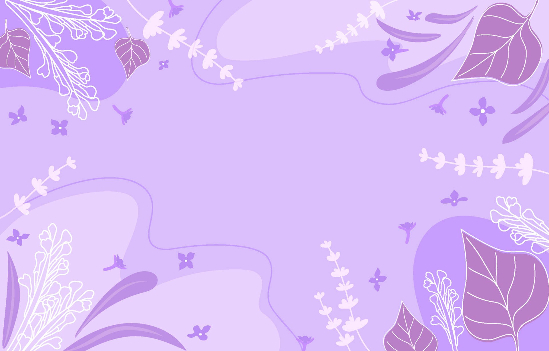 Purple Pastel Aesthetic Floral Background