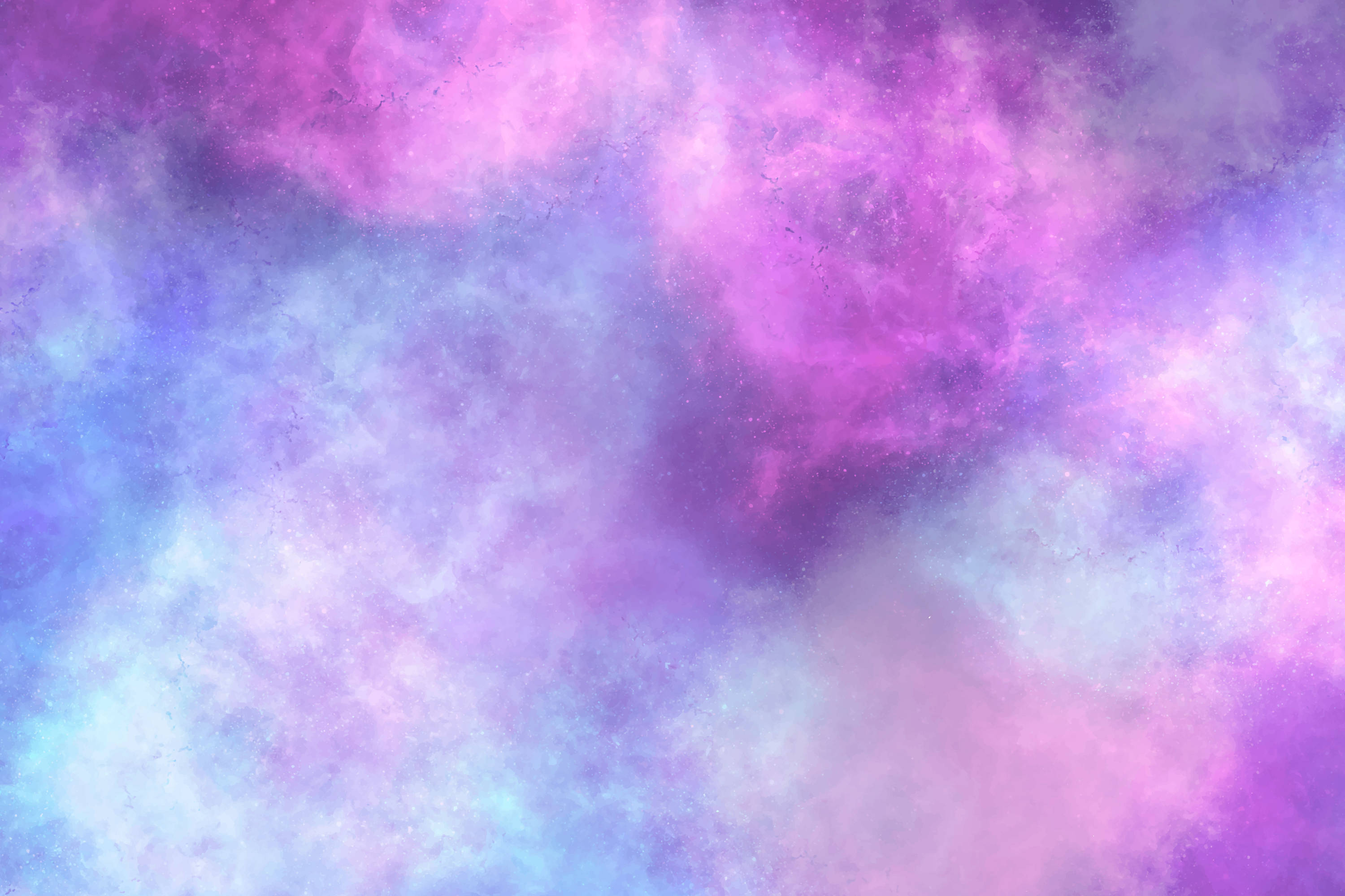 Papelde Parede De Computador Ou Celular: Galáxia De Aquarela Em Tons De Rosa-roxo. Papel de Parede