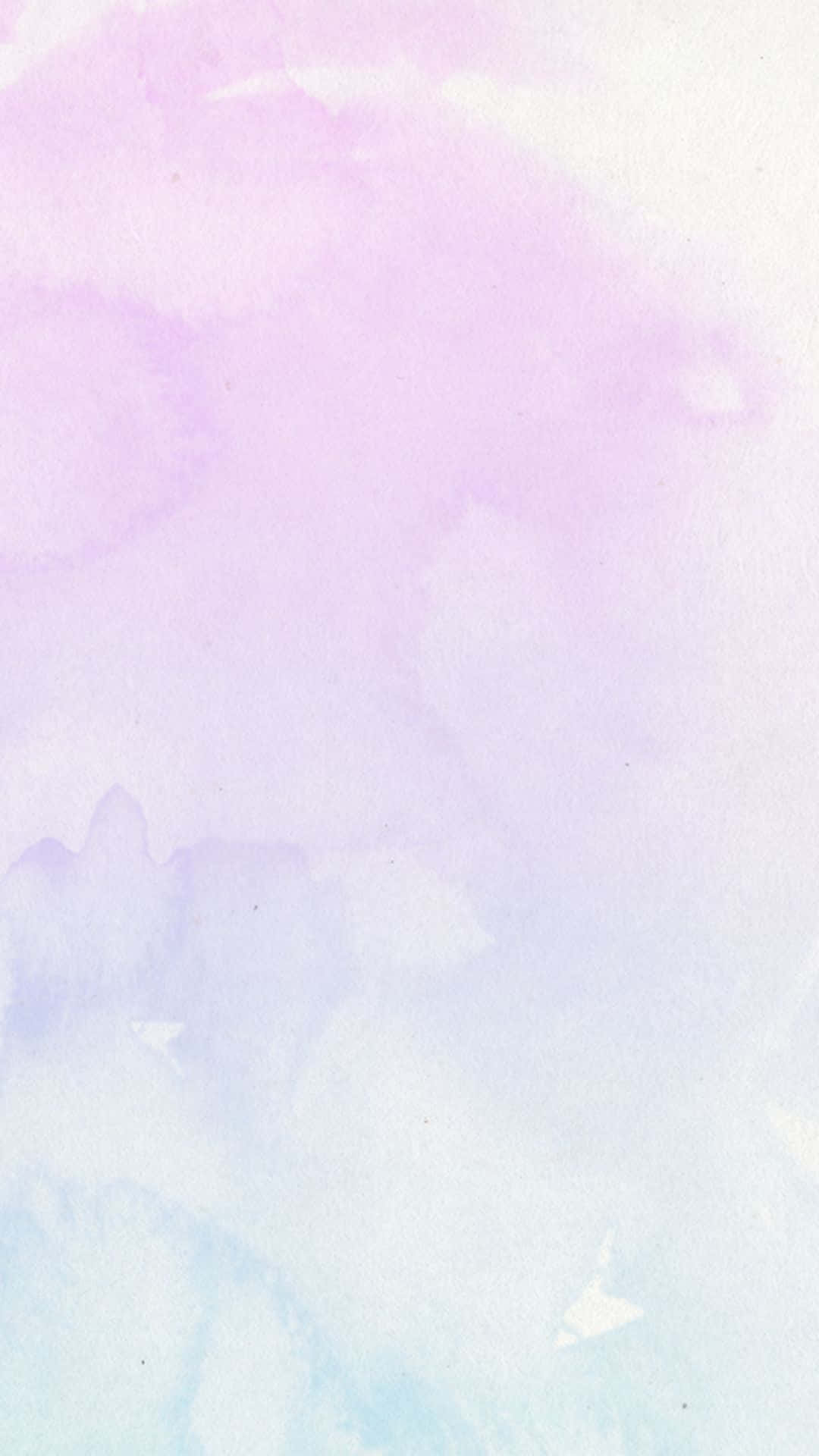 Arteacuarela Estética En Tonos Púrpura Pastel Para Iphone. Fondo de pantalla