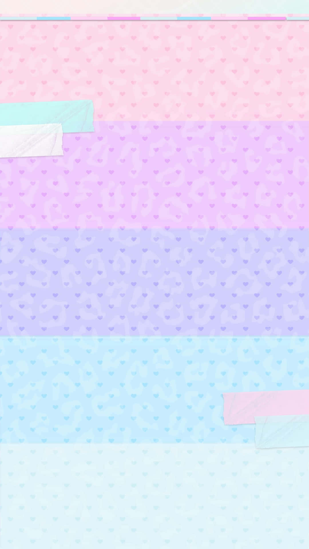 Et pink, blåt og lilla baggrund med et regnbue Wallpaper