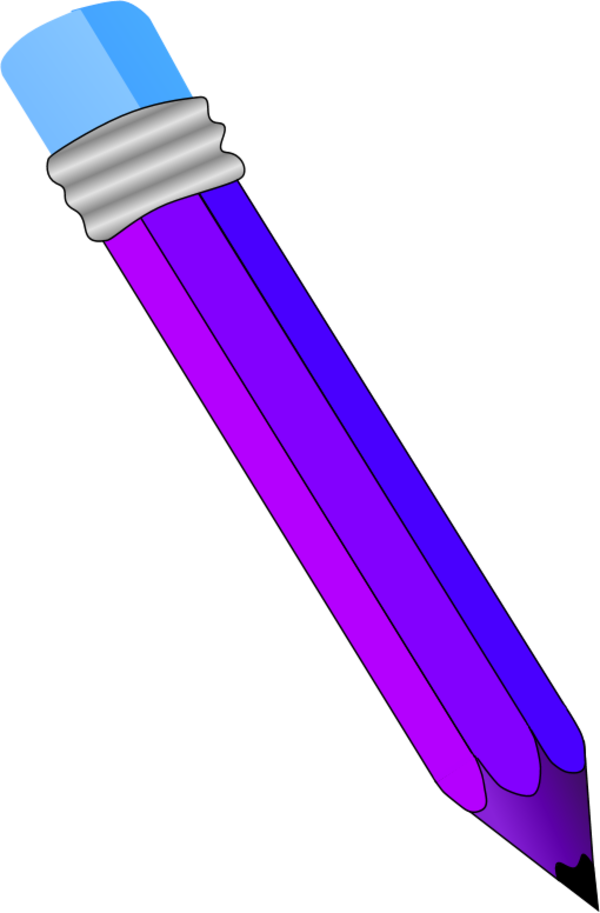 Purple Pencil Clipart PNG