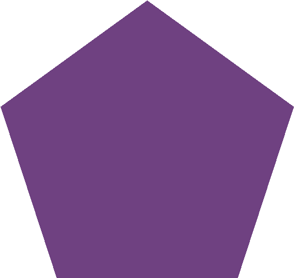 Purple Pentagon Shape PNG