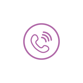 Purple Phone Icon PNG