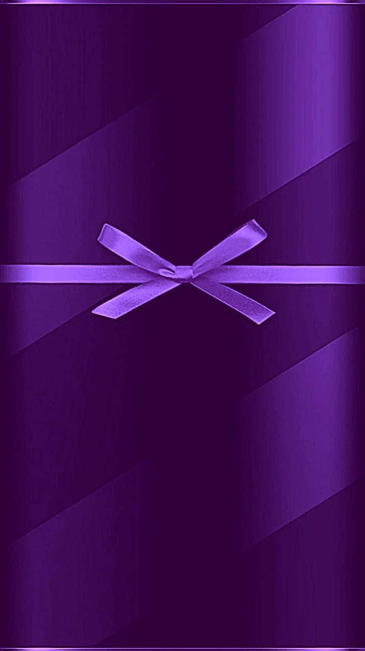 Cintade Regalo Púrpura Para Teléfono, Arte Digital. Fondo de pantalla