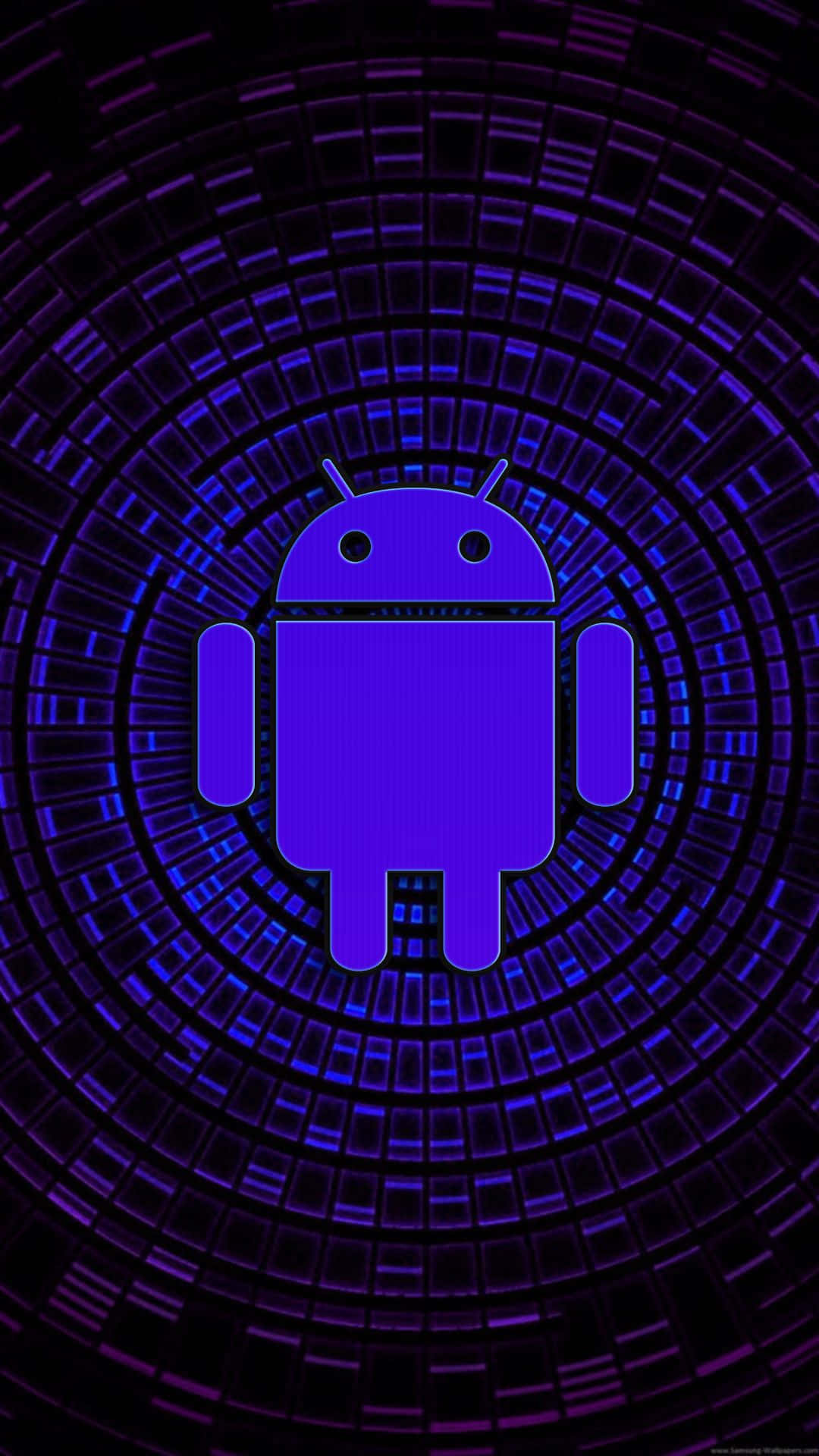Purple Phone Android Digital Art Wallpaper