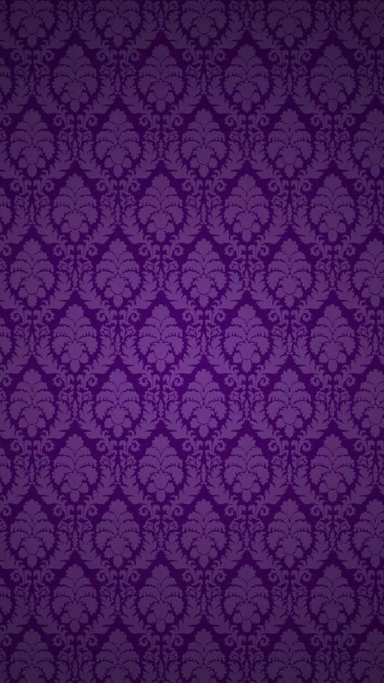 Purple Damask Wallpaper Vector Wallpaper
