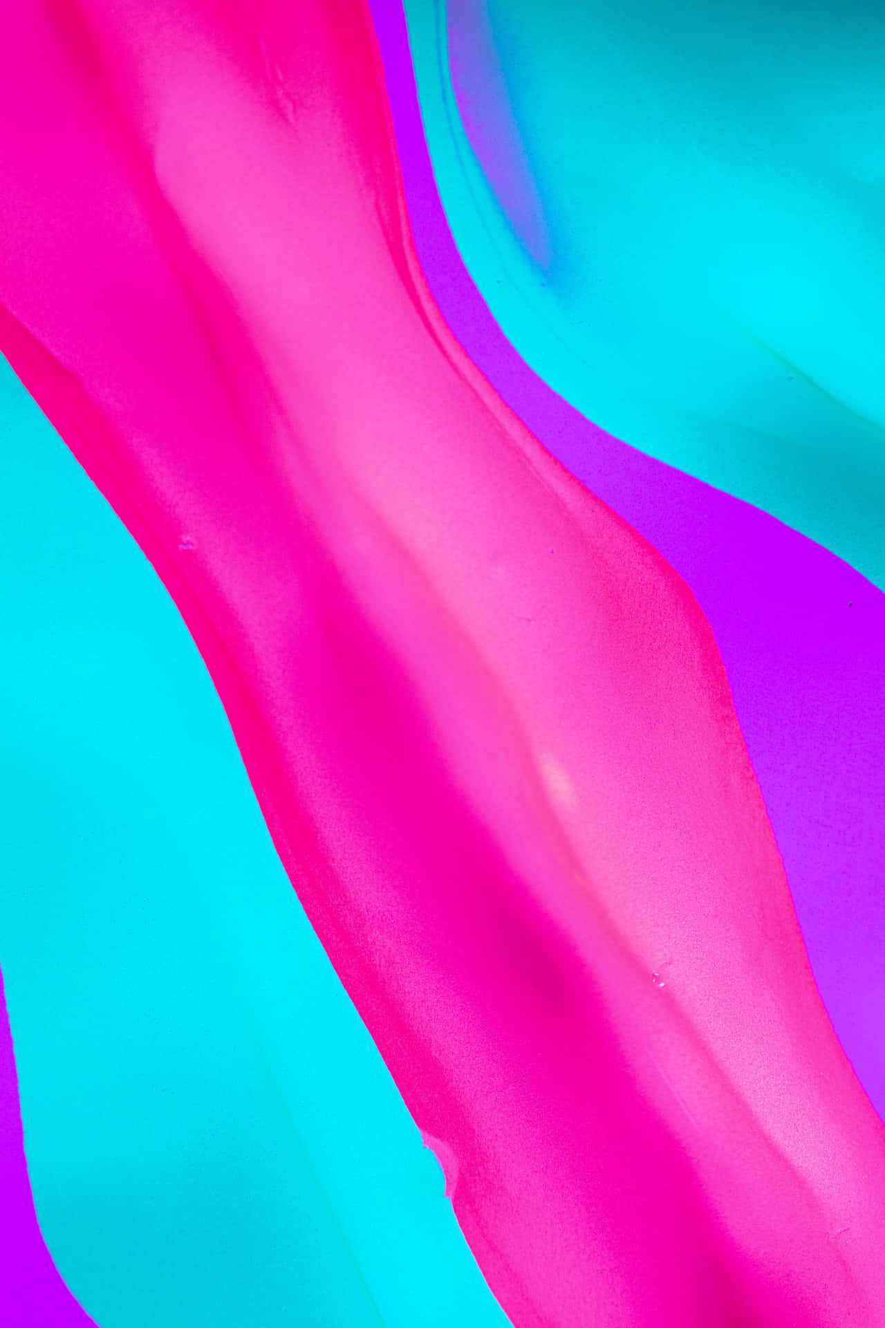 A Pink And Blue Liquid