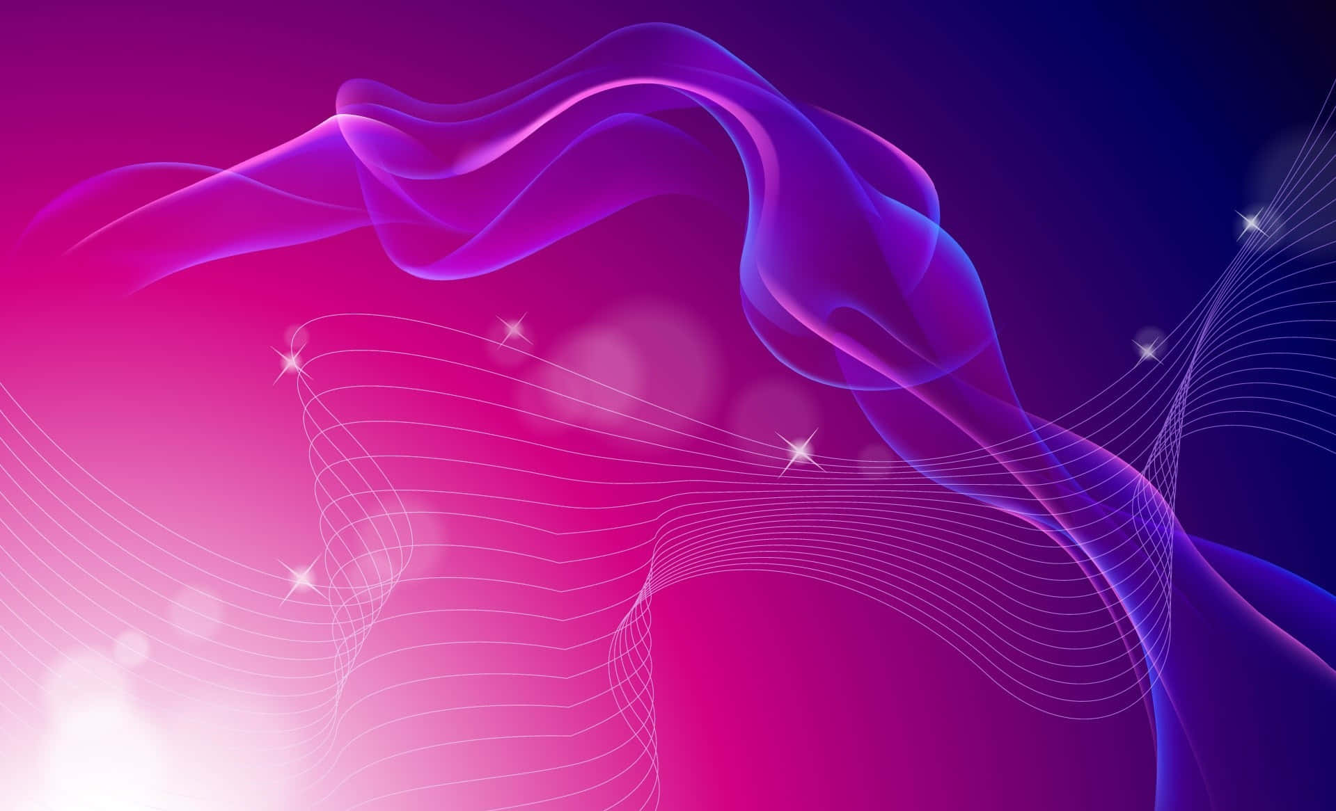 Abstract Background With Purple And Blue Waves