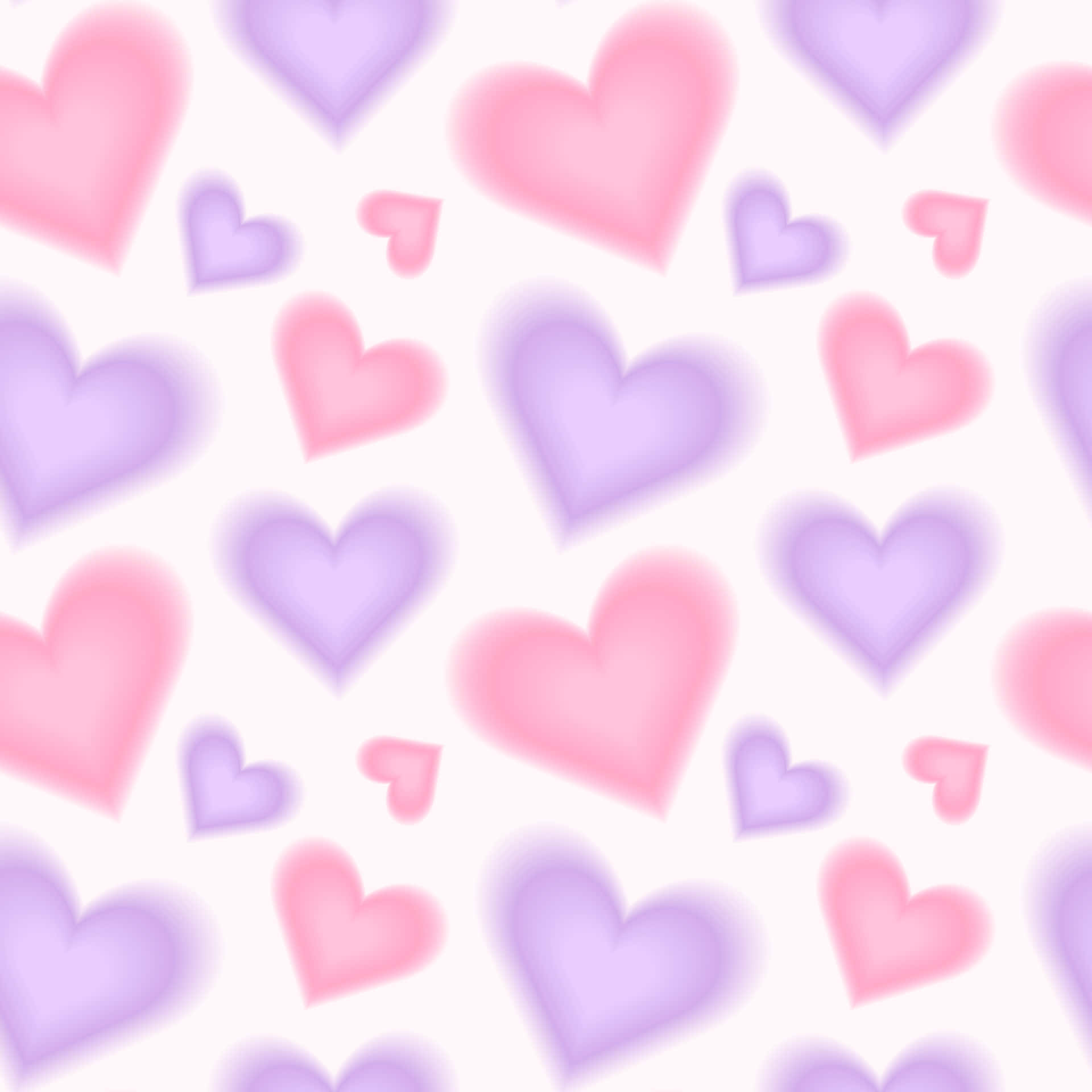 Purple Pink Hearts Pattern Y2 K Aesthetic.jpg Wallpaper