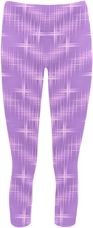 Purple Plaid Leggings Product Image PNG