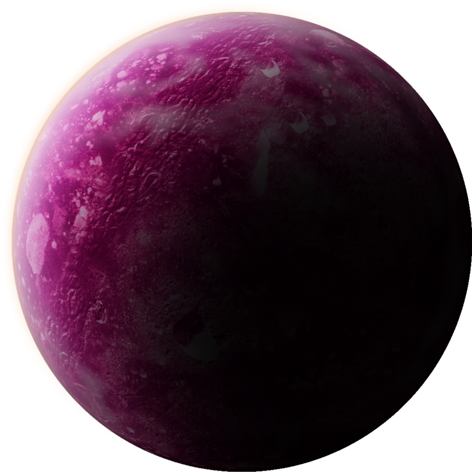 Purple Planet Rendering PNG