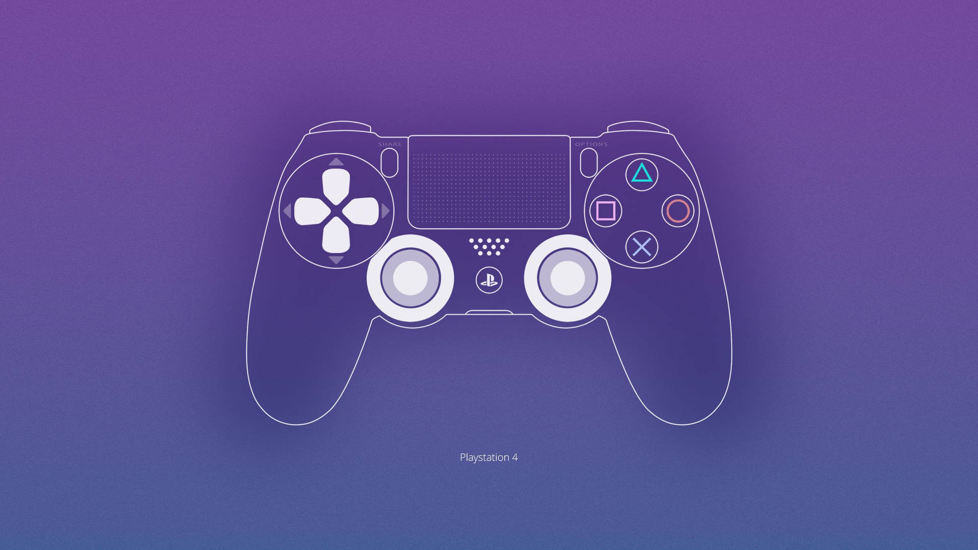 Unleash your gaming experience with the Sony PlayStation DualShock 4 wireless controller. Wallpaper