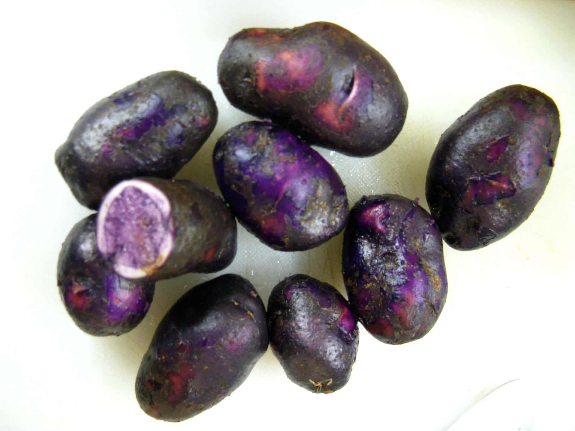 “Purple Potato in its Natural Habitat of the Farm” Wallpaper